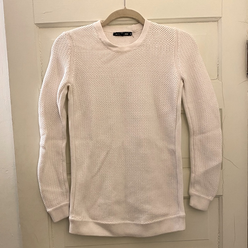 Rag and Bone Jean White Crew Knit Sweater XS